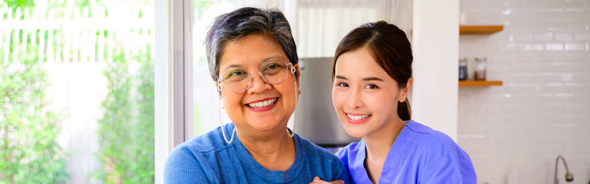 women smiling