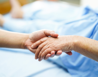 hands touching