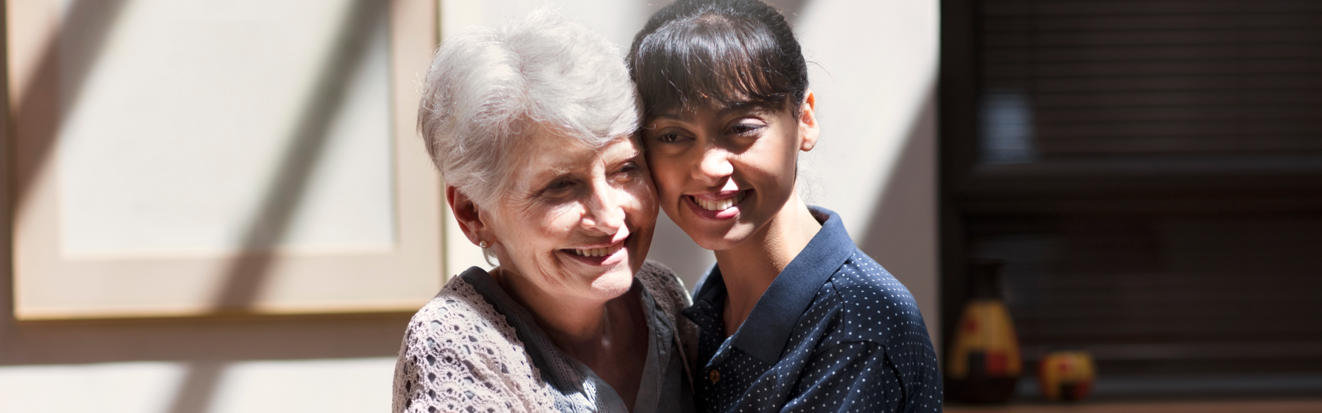 women smiling