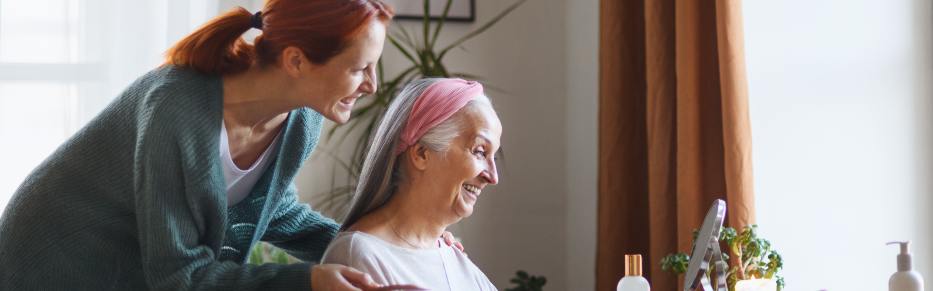 women smiling