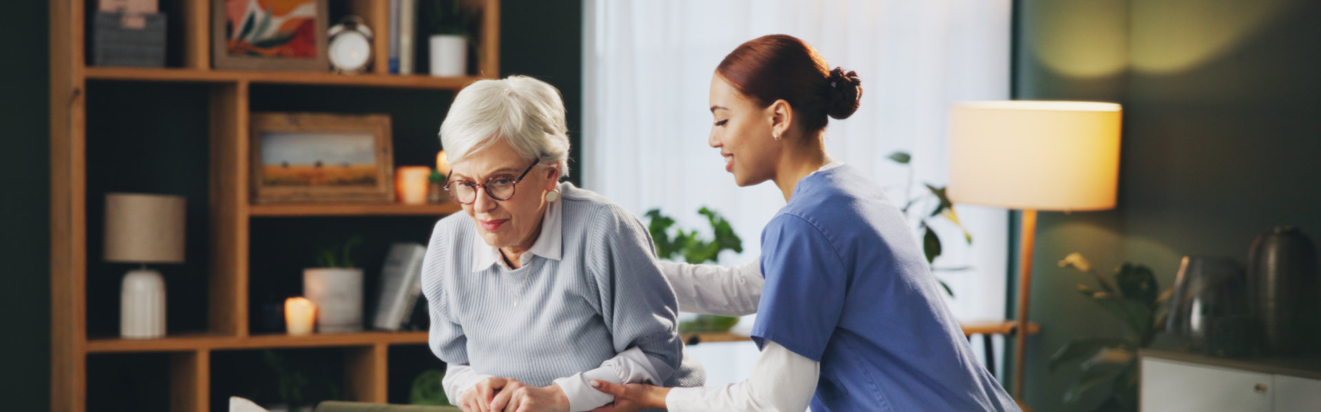 Nurse supporting patient care